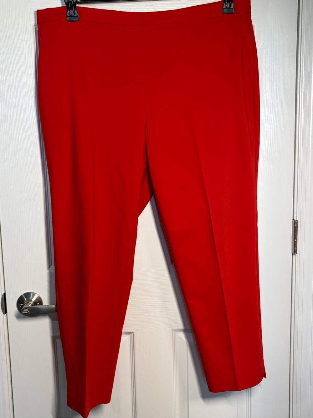Chaus Bright Red Straight-Leg Pants - Picture 3 of 9